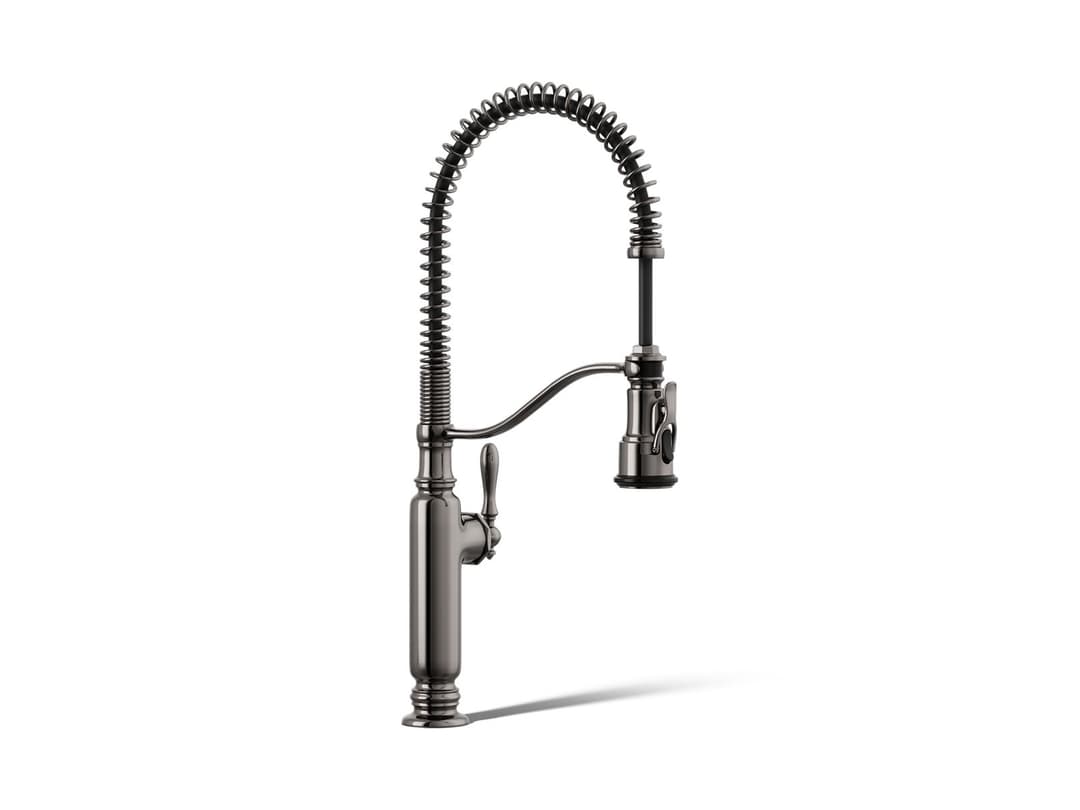 Kohler | Tournant | Articulating Kitchen Faucet - Vibrant Titanium by Kohler