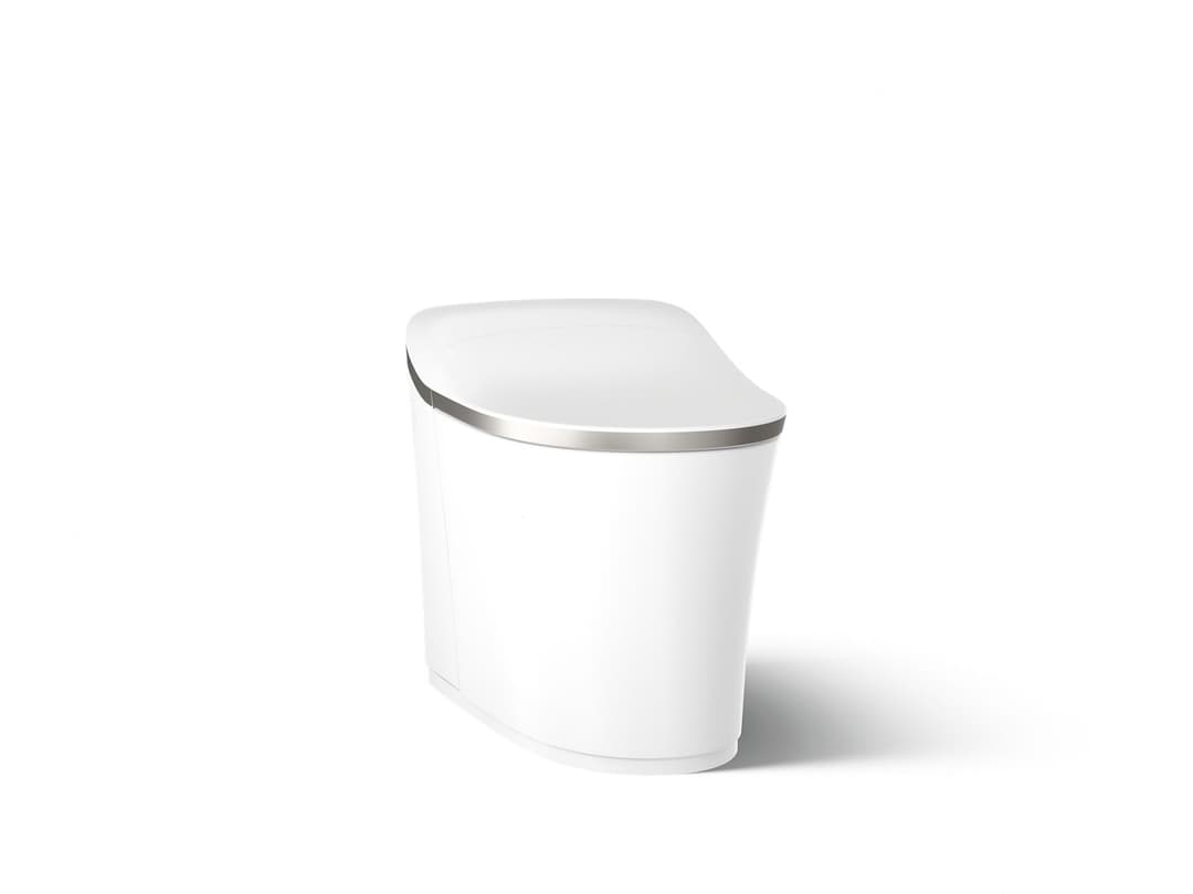 Kohler | Eir | One Piece Toilet - White With Brushed Nickel by Kohler