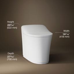Eir One-piece elongated smart toilet, dual-flush - image 3