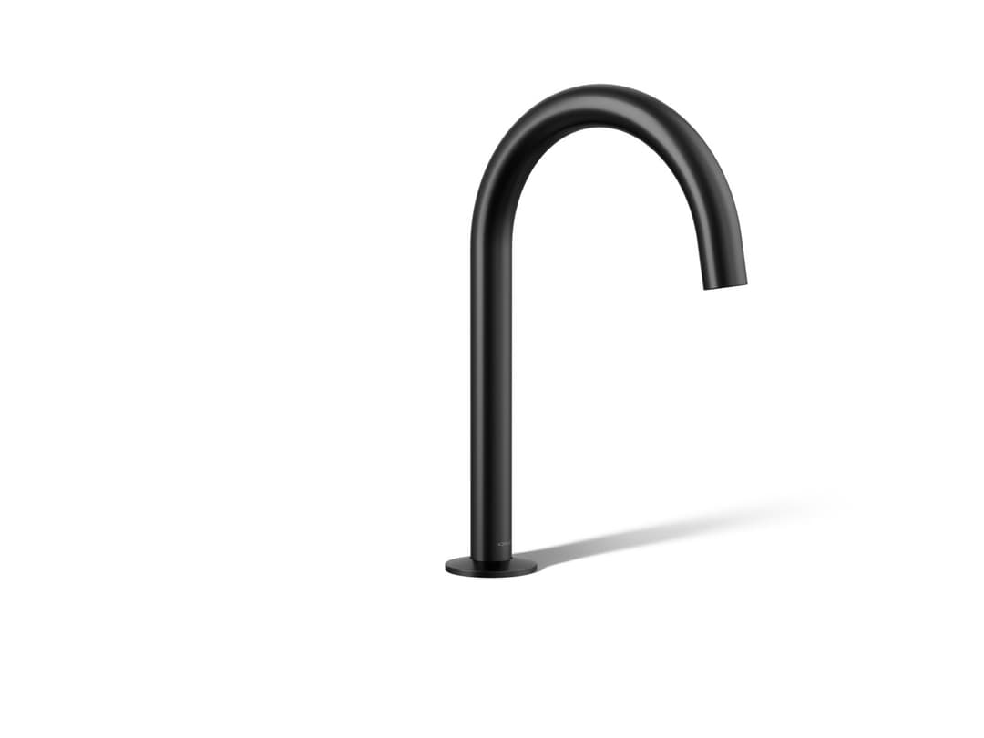 Kohler Components Deck-mount bath spout with Tube design - Matte Black by Kohler