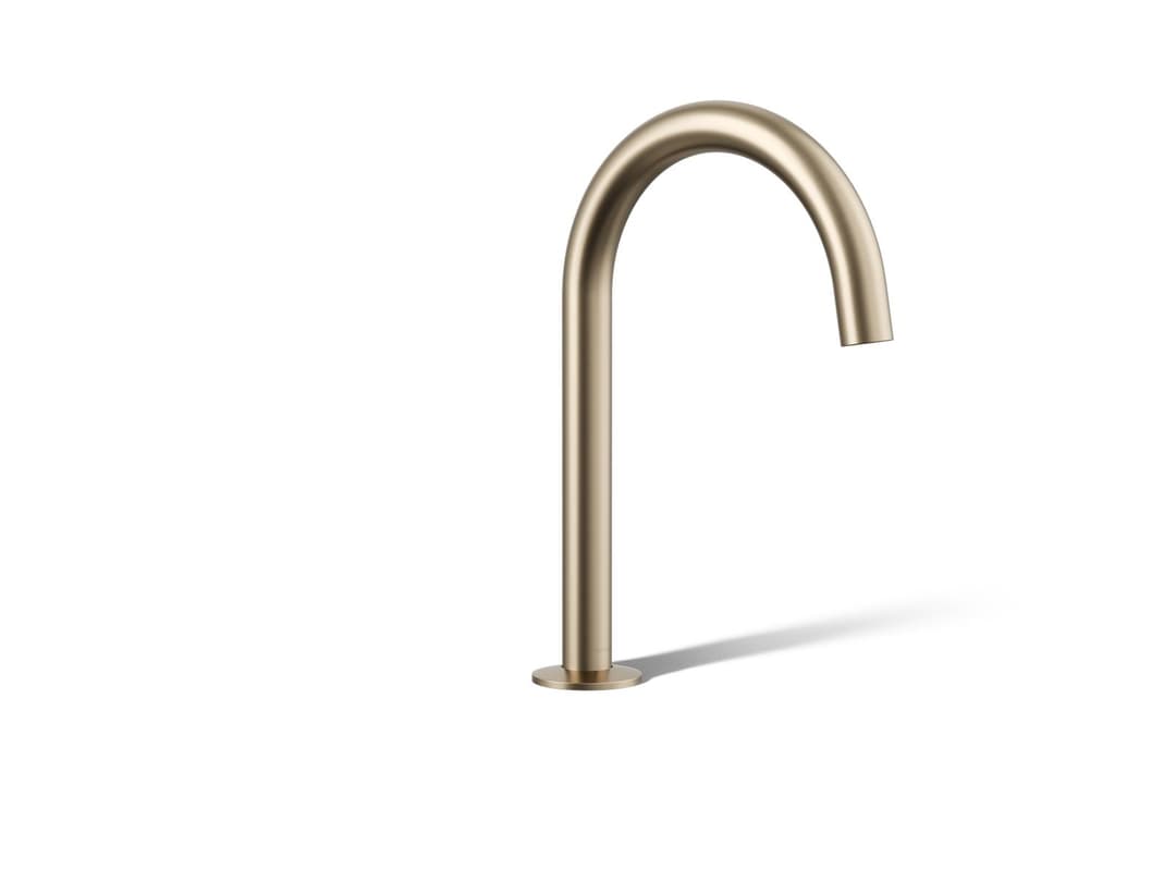 Kohler Components Deck-mount bath spout with Tube design - Vibrant Brushed Bronze by Kohler