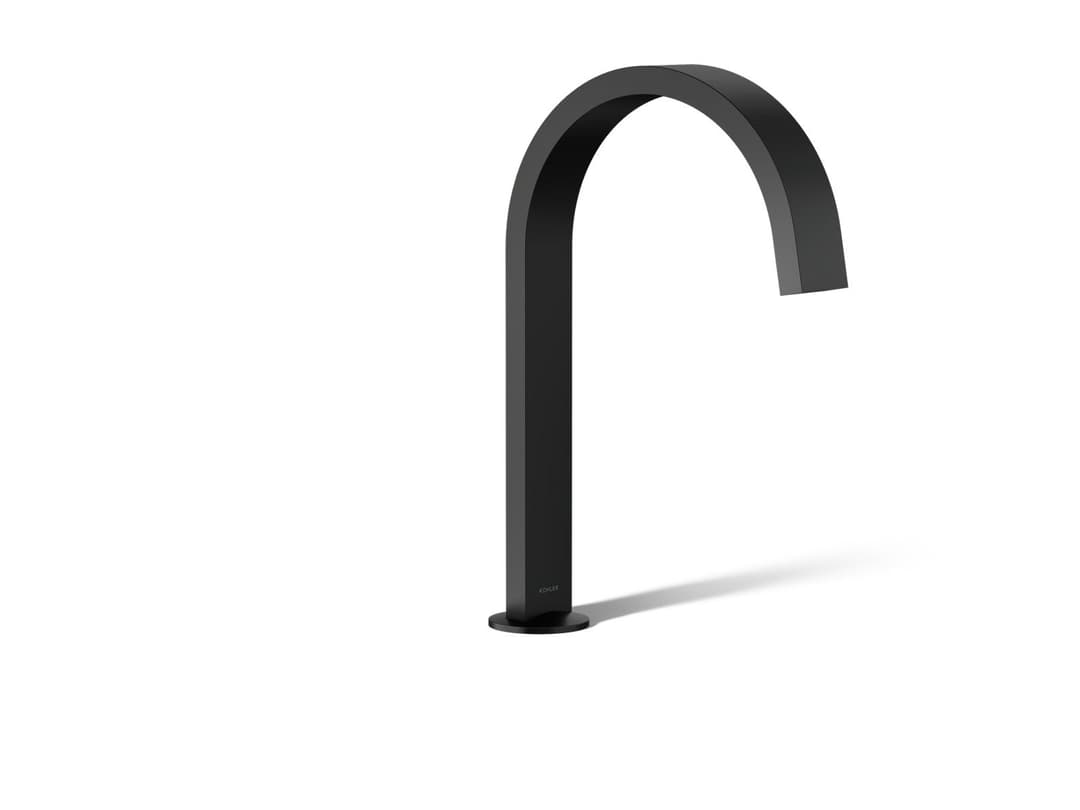 Kohler Components Deck-mount bath spout with Ribbon design - Matte Black by Kohler
