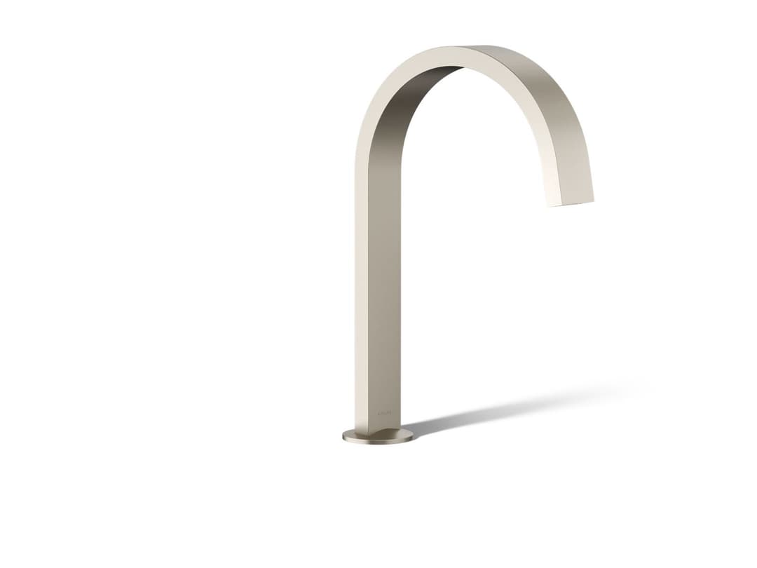 Kohler Components Deck-mount bath spout with Ribbon design - Vibrant Brushed Nickel by Kohler