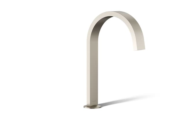 Kohler Components Deck-mount bath spout with Ribbon design - Vibrant Brushed Nickel