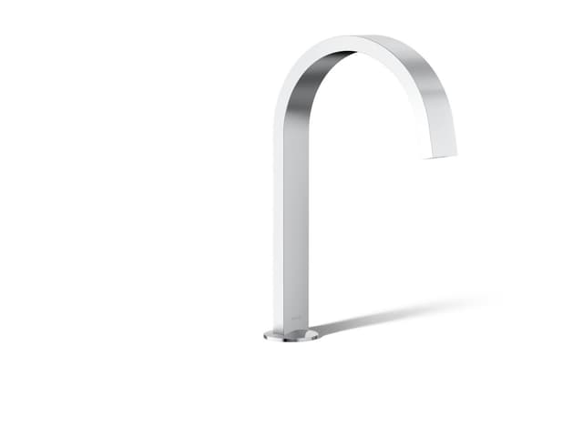 Kohler Components Deck-mount bath spout with Ribbon design - Polished Chrome