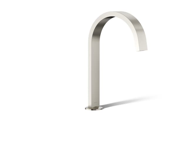Kohler Components Deck-mount bath spout with Ribbon design - Vibrant Polished Nickel