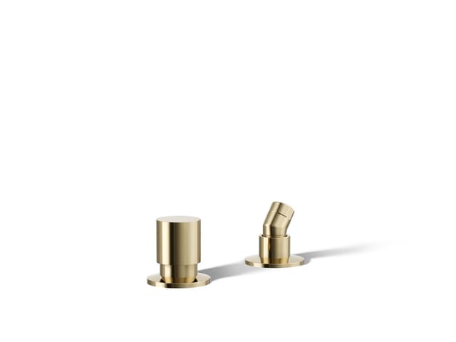 Kohler Components Deck-mount handshower holder and two-way diverter valve - Vibrant French Gold