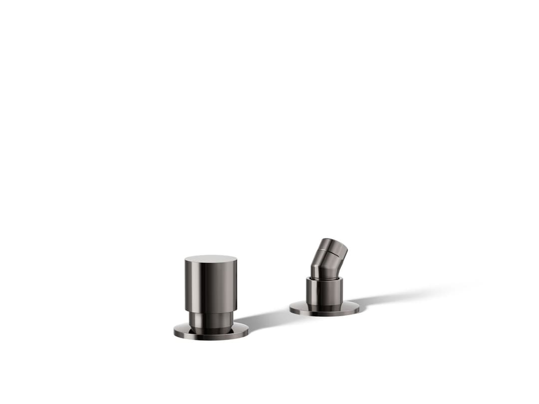 Kohler Components Deck-Mount Handshower Holder And Two-Way Diverter Valve - Vibrant Titanium by Kohler