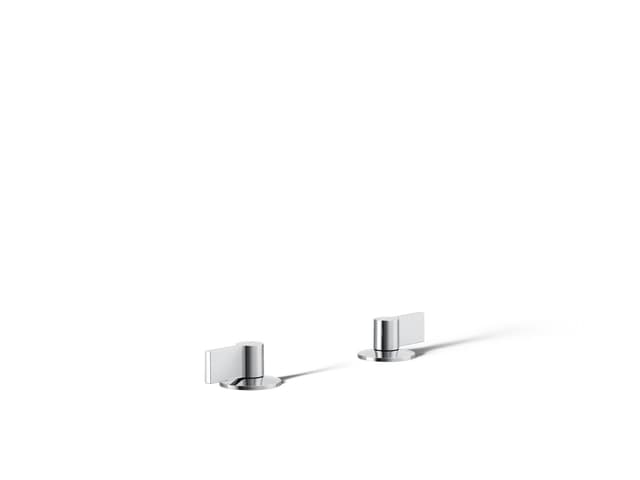 Kohler Components Deck-mount bath faucet handles with Lever design - Polished Chrome
