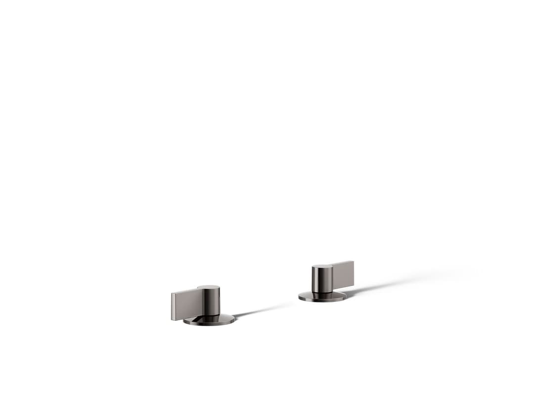 Kohler Components Deck-mount bath faucet handles with Lever design - Vibrant Titanium by Kohler