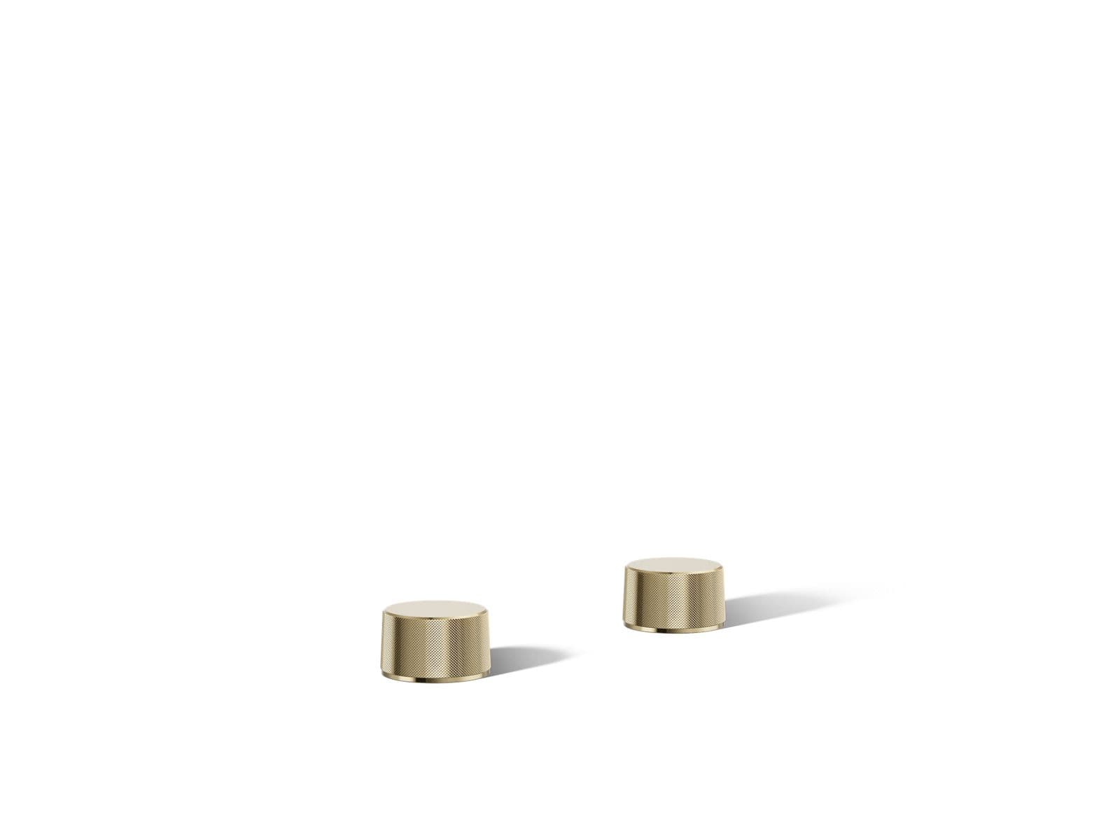 Kohler Components Deck-mount bath faucet handles with Oyl design - Vibrant French Gold by Kohler