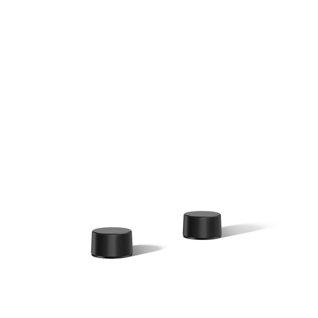 Kohler Components Deck-mount bath faucet handles with Oyl design - Matte Black by Kohler