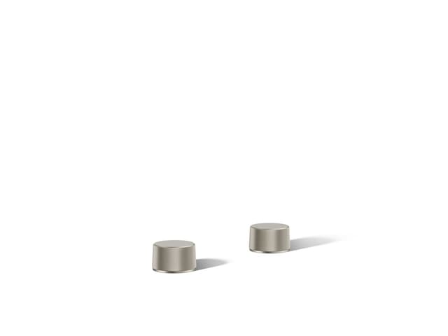 Kohler Components Deck-mount bath faucet handles with Oyl design - Vibrant Brushed Nickel