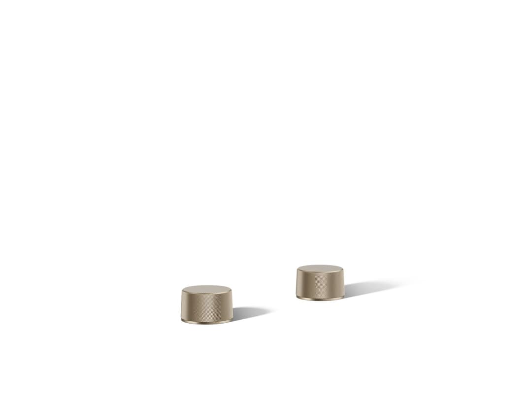 Kohler Components Deck-mount bath faucet handles with Oyl design - Vibrant Brushed Bronze by Kohler