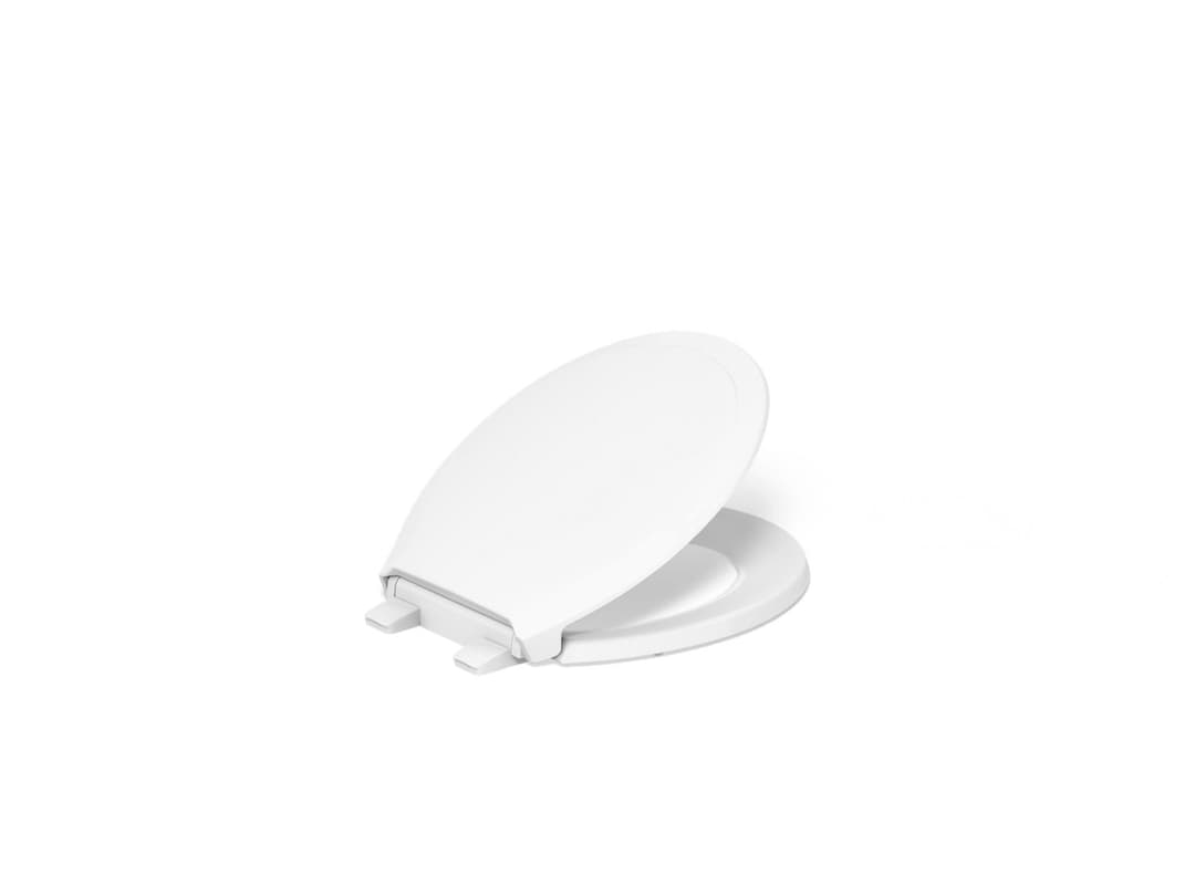 Kohler Rutledge ReadyLatch Quiet-CloseE round-front toilet seat - White by Kohler