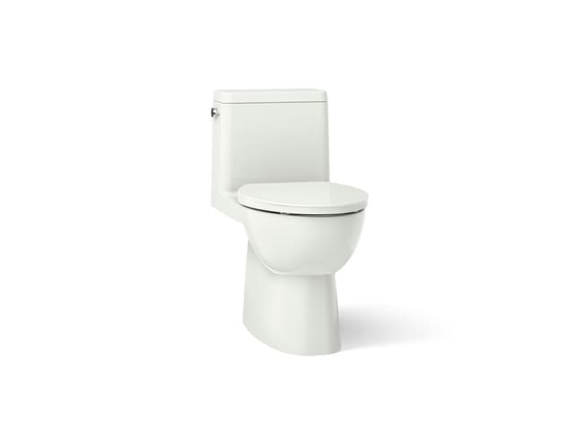 Kohler Reach One-piece compact elongated toilet with skirted trapway, 1.28 gpf - Dune