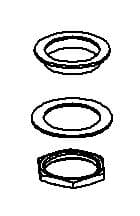 Kohler Genuine Parts Mounting Hardware, Transfer Valve
