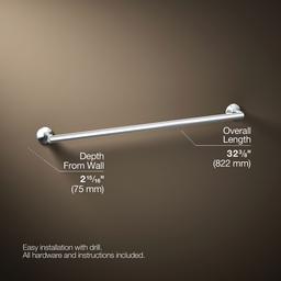 Kohler Components 30'' towel bar - Polished Chrome - image 3