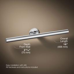 Kohler Components Double towel arm - Polished Chrome - image 3