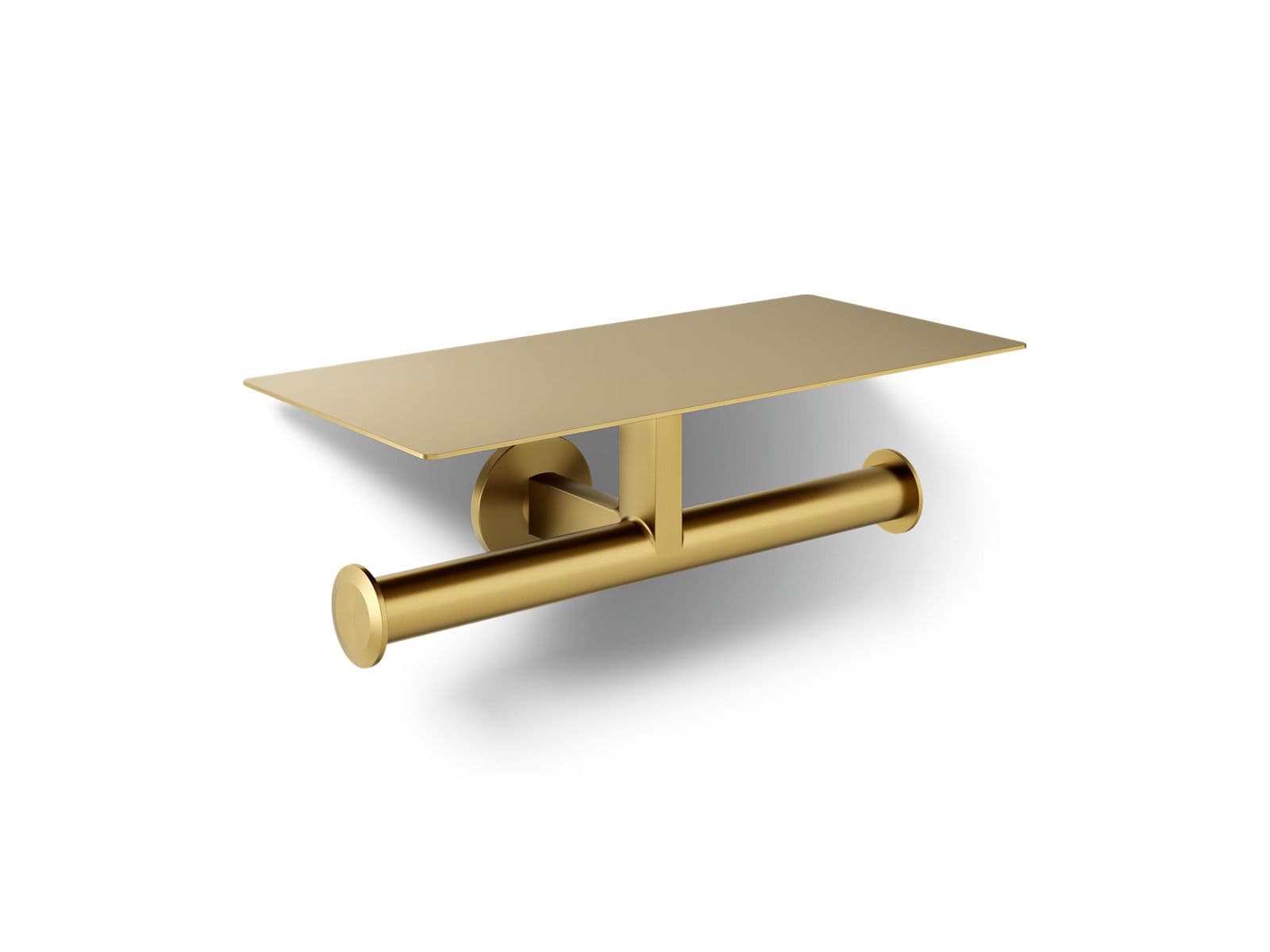Kohler Components Covered double toilet paper holder - Vibrant Brushed Moderne Brass by Kohler
