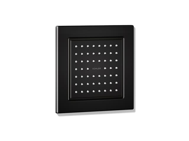 Kohler WaterTile Square 54-nozzle single-function body spray, 2.5 gpm - Matte Black