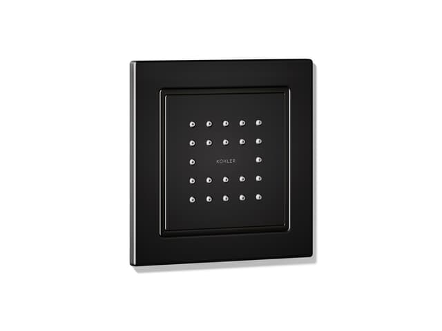 Kohler WaterTile Square 22-nozzle single-function body spray, 2.5 gpm - Matte Black