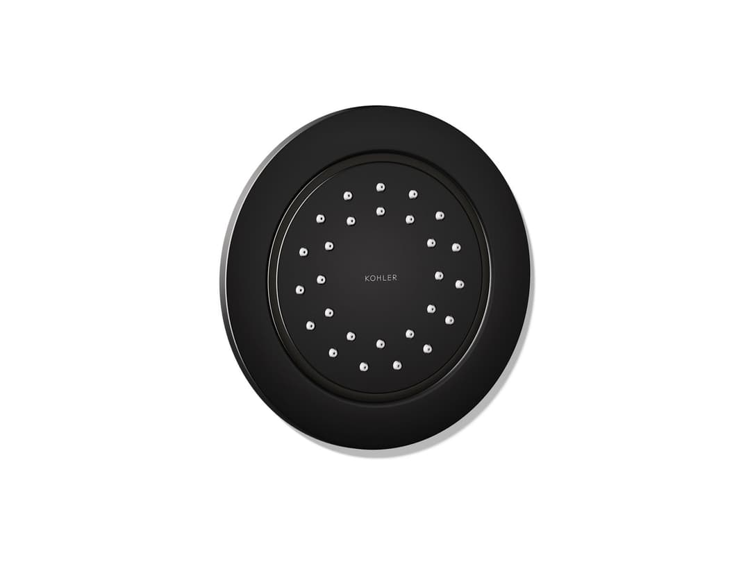 Kohler WaterTile Round 27-nozzle single-function body spray, 2.0 gpm - Matte Black by Kohler