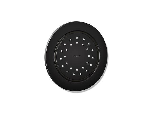 Kohler WaterTile Round 27-nozzle single-function body spray, 2.0 gpm - Matte Black