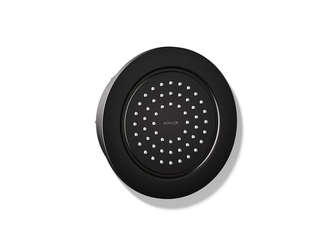 Kohler WaterTile Round 54-nozzle single-function body spray, 2.0 gpm - Matte Black by Kohler