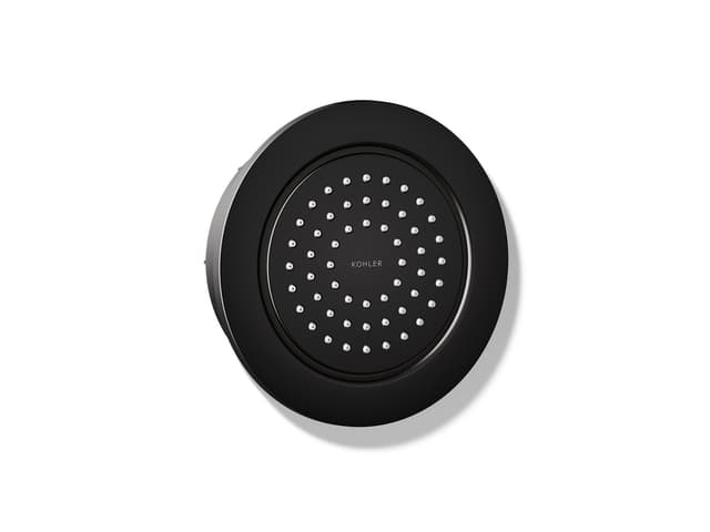 Kohler WaterTile Round 54-nozzle single-function body spray, 2.0 gpm - Matte Black