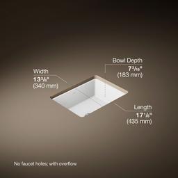 Kohler | Verticyl | Undermount Bathroom Sink - White - image 3
