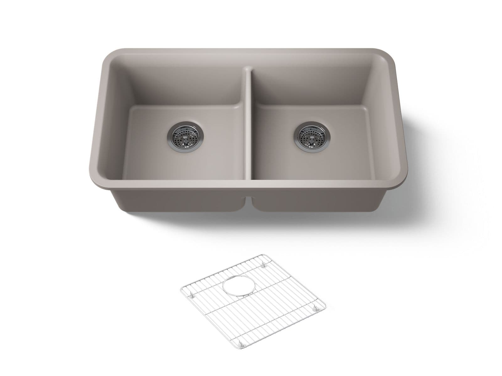 Kohler | Cairn | Drop In Kitchen Sink - Matte Taupe by Kohler