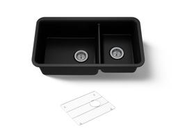 Kohler | Cairn | Drop In Kitchen Sink - Matte Black - image 1