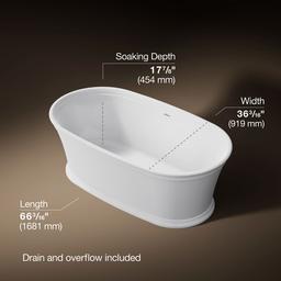 Kohler | Memoirs | Free Standing Soaking Tub - White - image 3