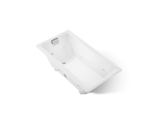 Kohler Tea-for-Two 60'' x 32'' drop-in/undermount whirlpool bath - White