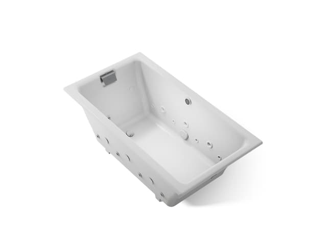 Kohler Tea-for-Two 66'' x 36'' drop-in Effervescence whirlpool bath - Ice Grey