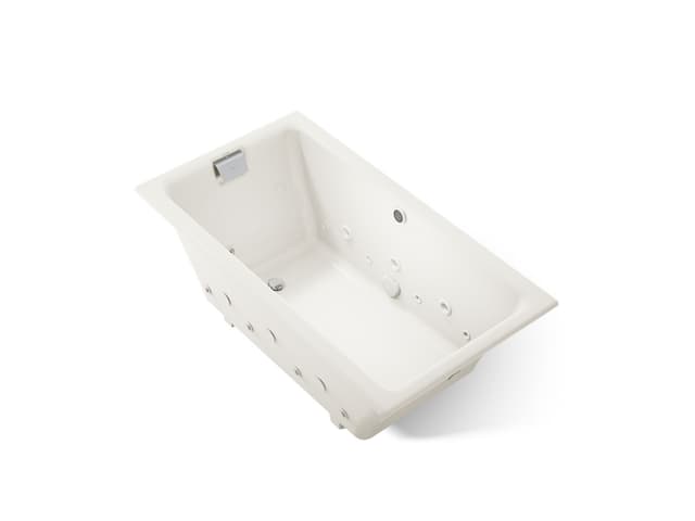 Kohler Tea-for-Two 66'' x 36'' drop-in Effervescence whirlpool bath - Biscuit