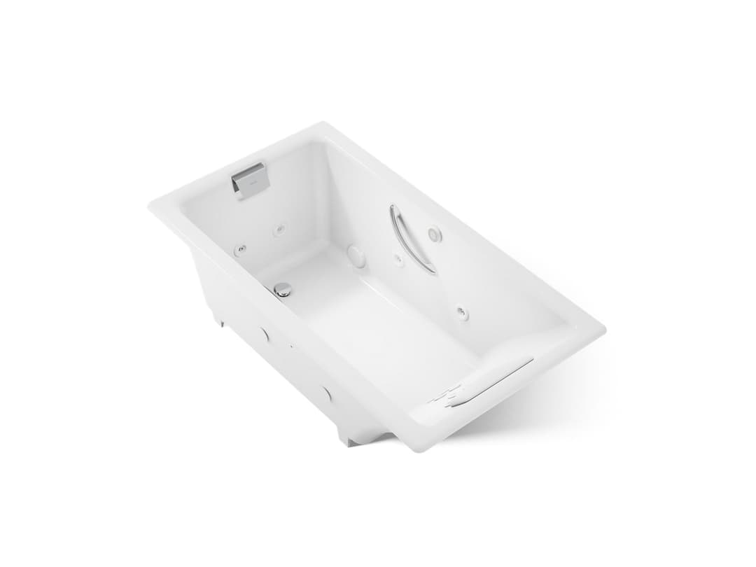 Kohler Tea-for-Two 66'' x 36'' drop-in whirlpool bath - White by Kohler