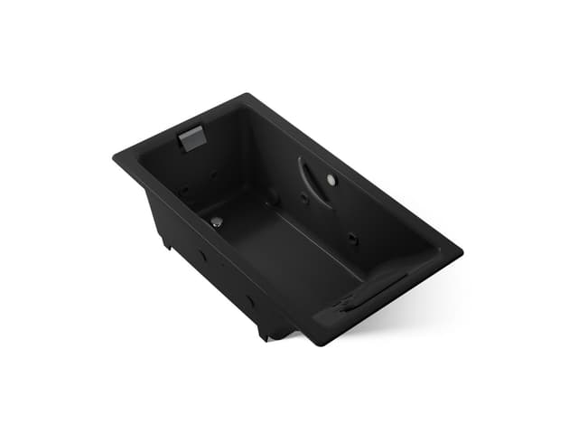 Kohler Tea-for-Two 66'' x 36'' drop-in whirlpool bath - Black