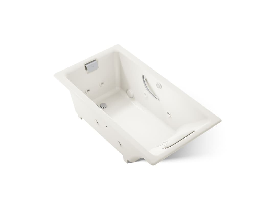Kohler Tea-for-Two 66'' x 36'' drop-in whirlpool bath - Biscuit by Kohler