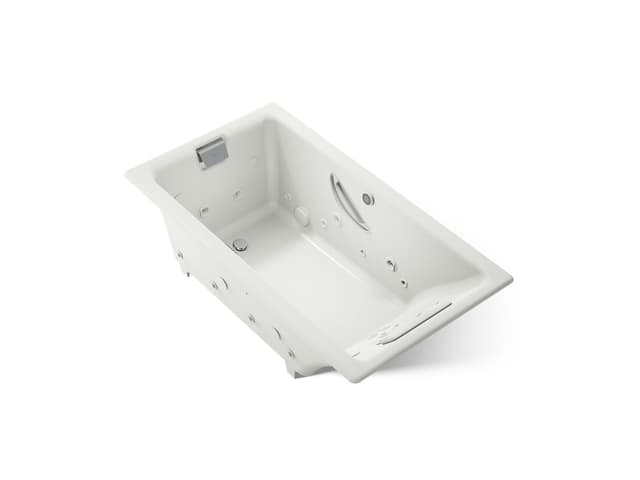 Kohler Tea-for-Two 66'' x 36'' drop-in Effervescence whirlpool bath - Dune