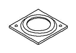 Kohler Genuine Parts Escutcheon, BATH - Vibrant Brushed Nickel by Kohler Genuine Parts