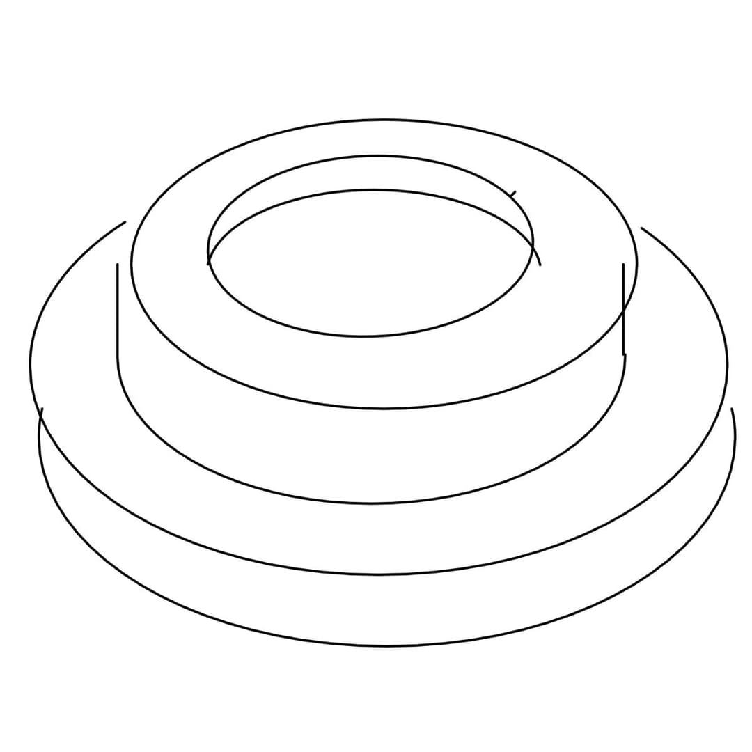 Kohler Genuine Parts Ring, TRIM - Vibrant Bright French Gold by Kohler Genuine Parts