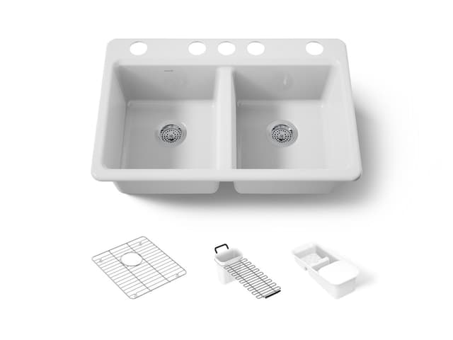Kohler | Riverby | Undermount Kitchen Sink - White
