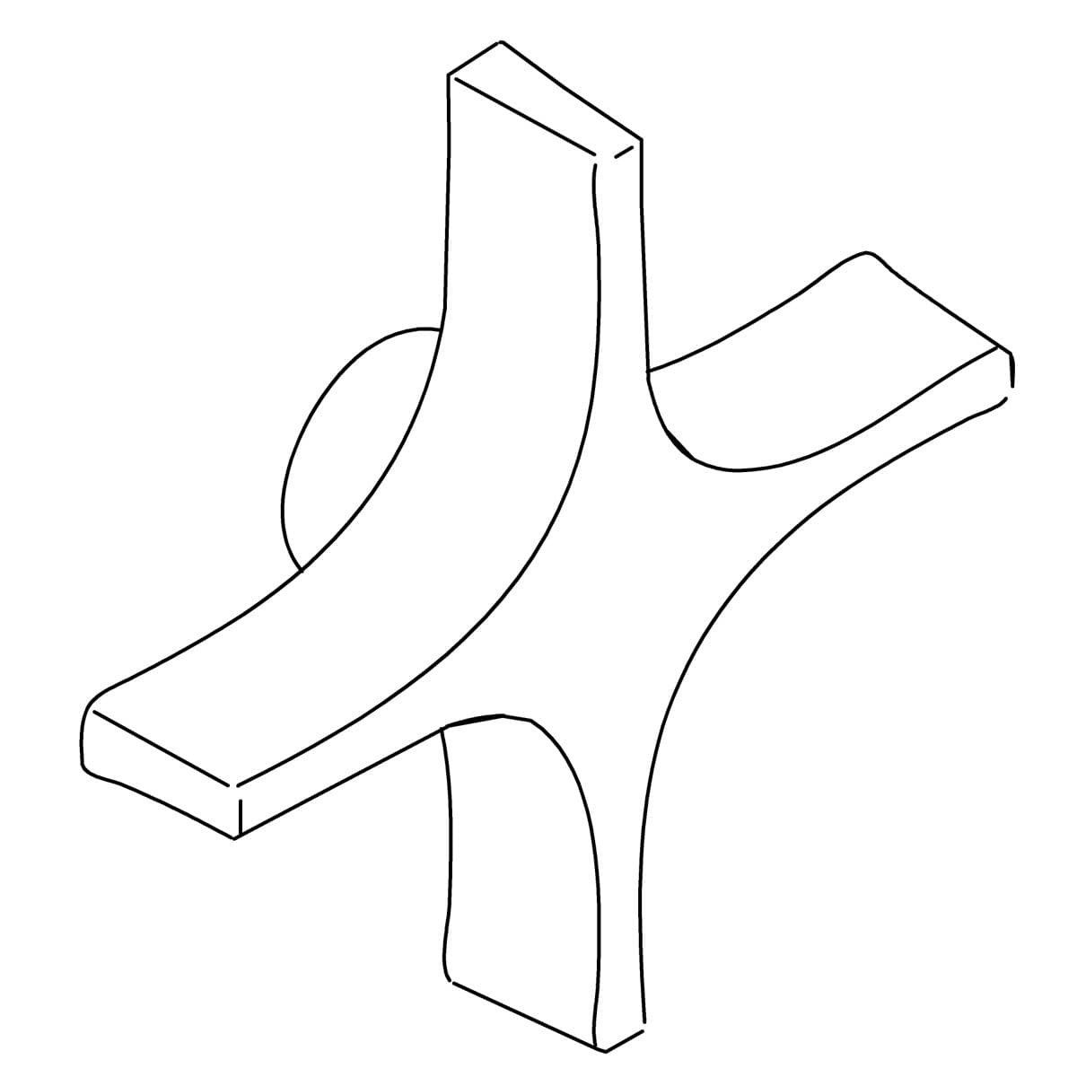 Kohler Genuine Parts Handle, Large Cross - Polished Chrome by Kohler Genuine Parts
