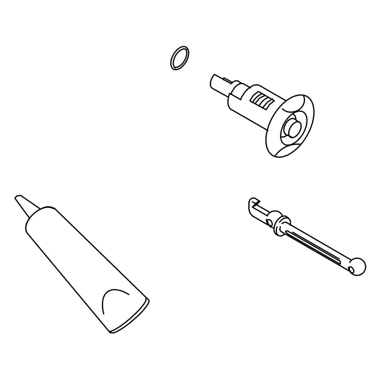 Kohler Genuine Parts TRIM RING KIT - Brushed Black Pvd by Kohler Genuine Parts