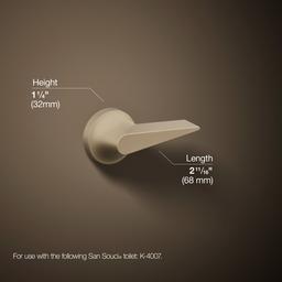 Kohler San Souci Trip lever for K-4007 - Vibrant Brushed Bronze - image 4