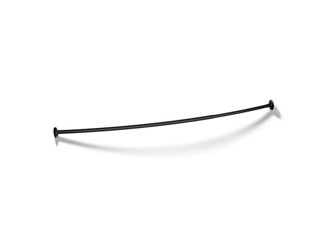 Kohler Expanse Curved shower rod - transitional design - Matte Black