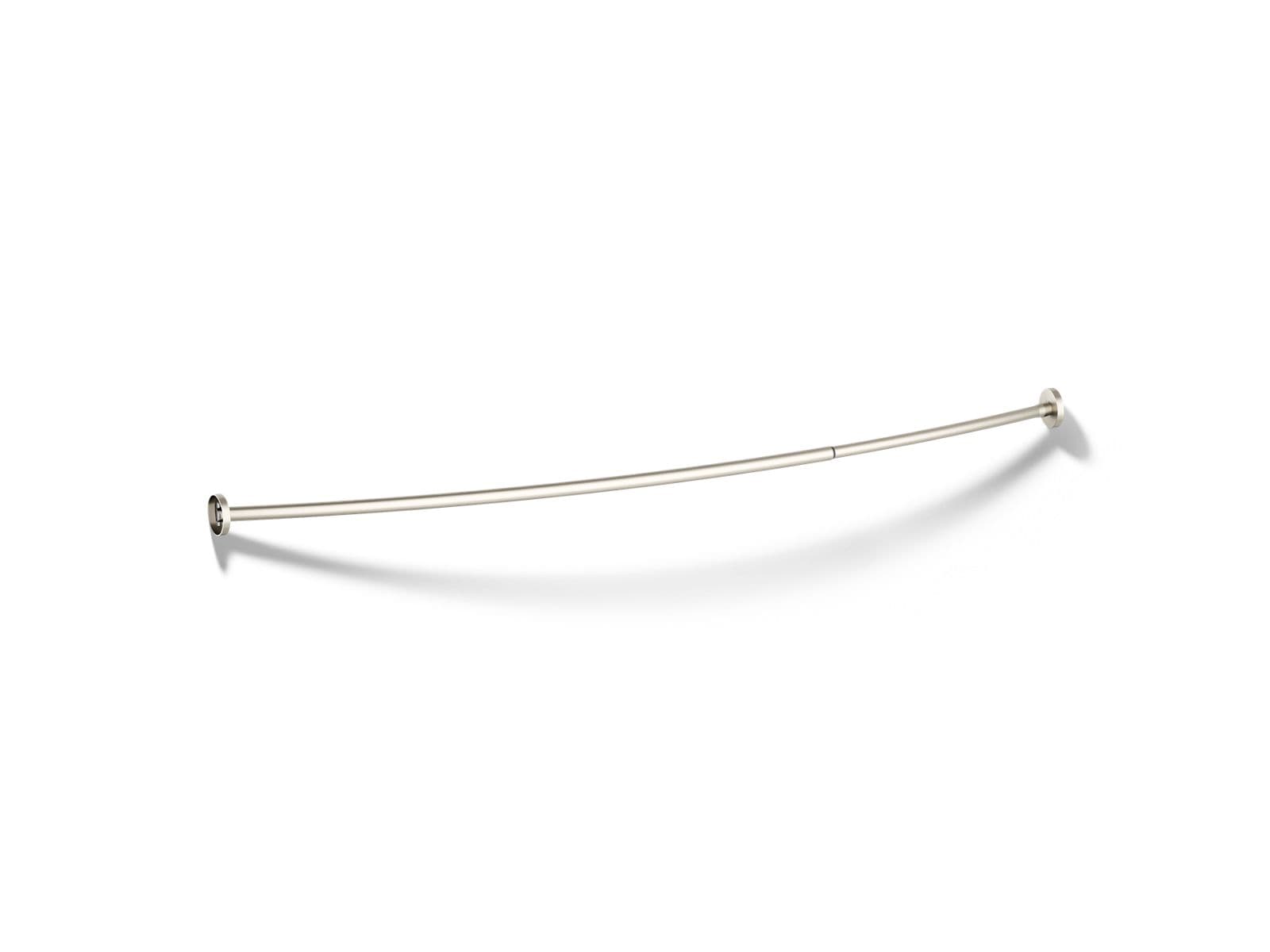 Kohler Expanse Contemporary design curved shower rod - Vibrant Brushed Nickel by Kohler