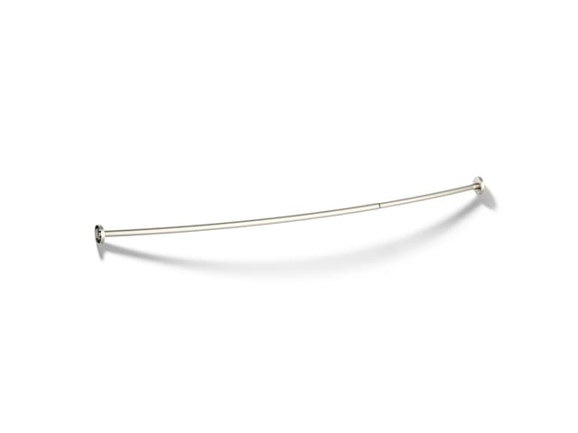 Kohler Expanse Contemporary design curved shower rod - Vibrant Brushed Nickel